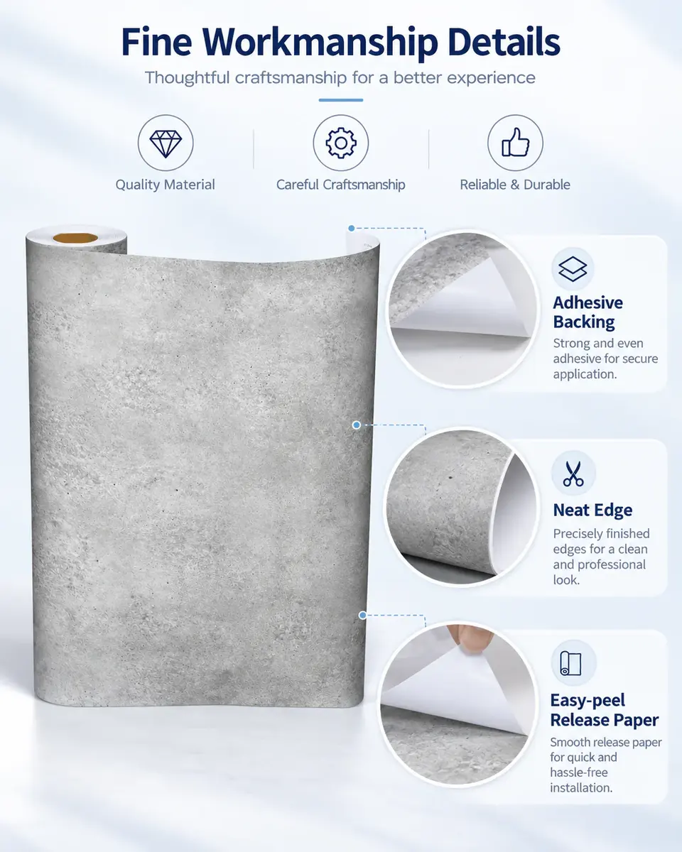 Self-Adhesive PVC Vinyl Floor — Installation and application detail