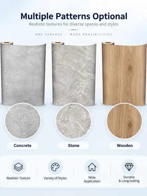 Self-Adhesive PVC Vinyl Floor — Living room