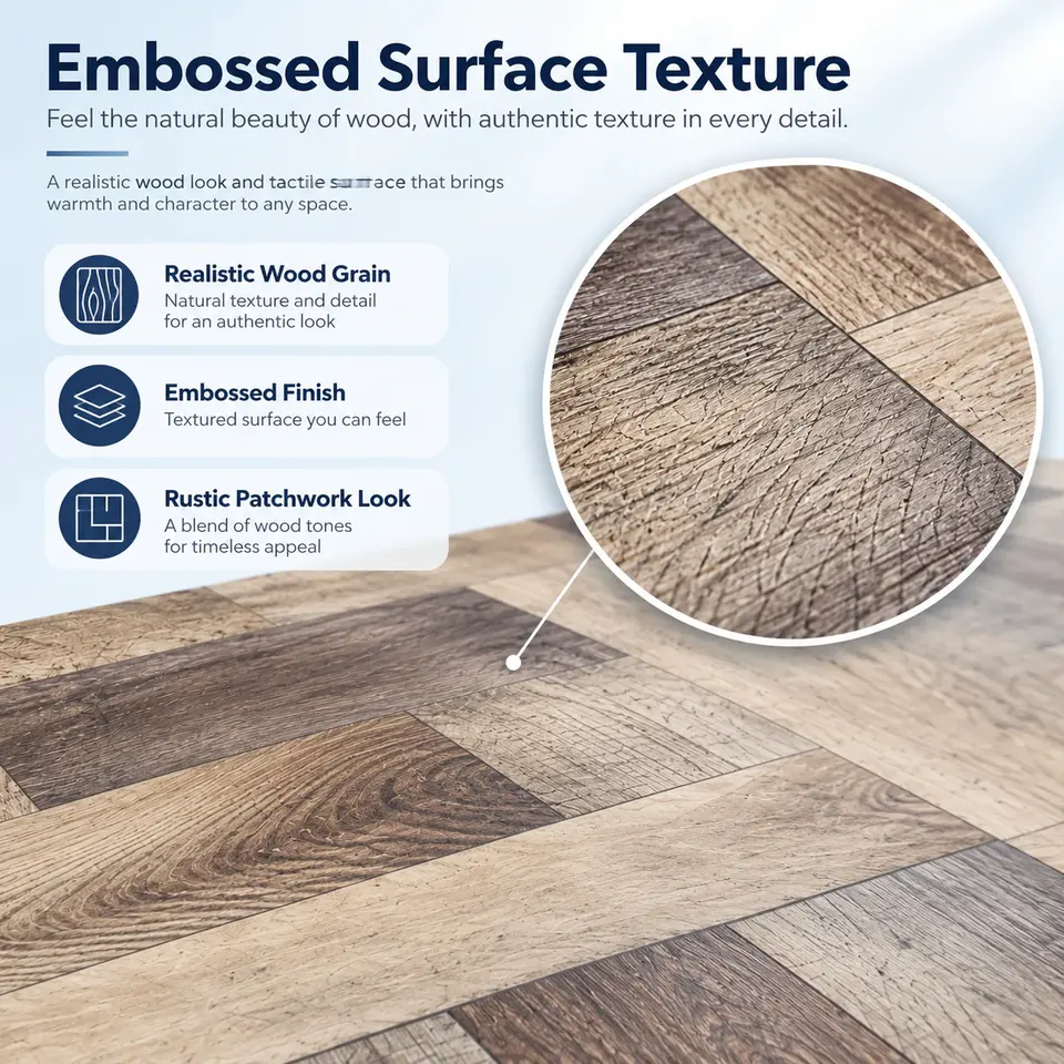 Self-Adhesive PVC Vinyl Floor — Construction and material layers
