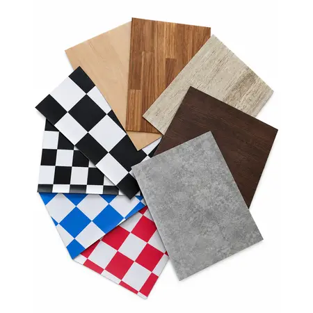 Peel-and-Stick PVC Vinyl Floor Tile — Self-Adhesive Wallpaper & Floor Films