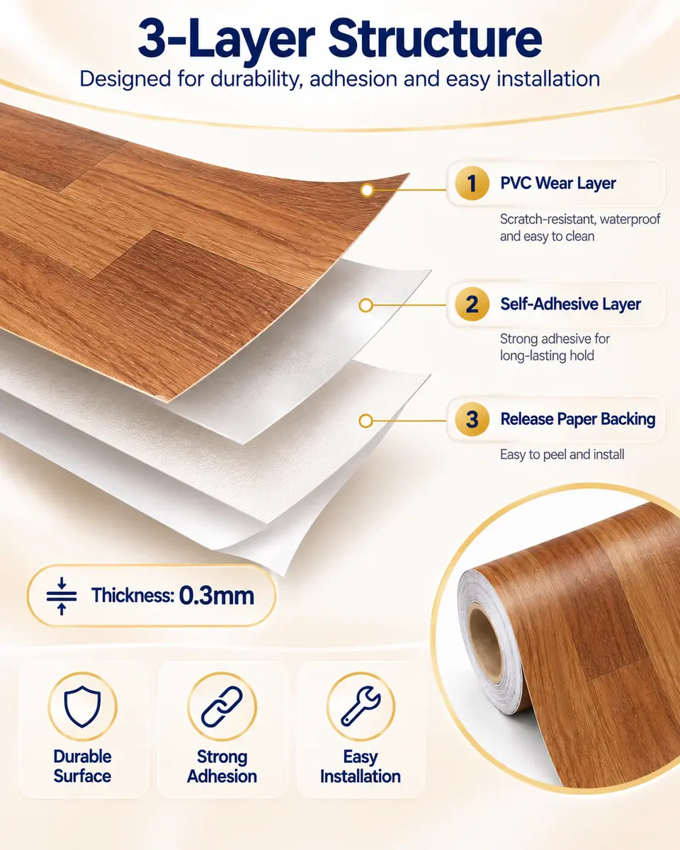 Supplier Wholesales Simulation Pvc Self-adhesive Flooring — Surface texture and finish close-up
