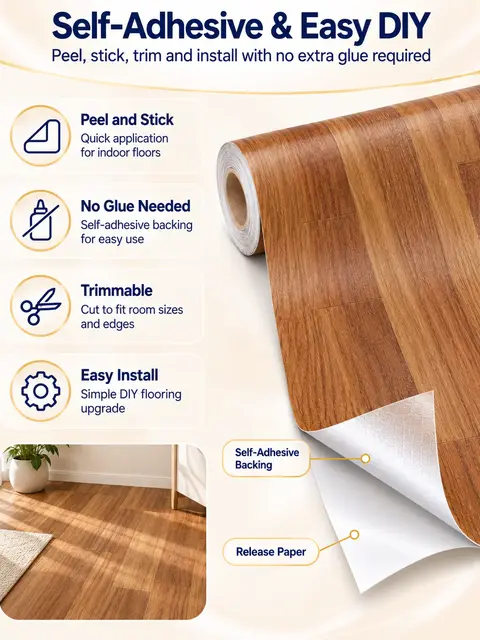 Supplier Wholesales Simulation Pvc Self-adhesive Flooring — Bedroom & nursery