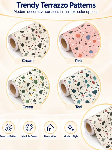Waterproof Home Decoration Vinyl Flooring Wall Paper Rolls Self Adhesive Wallpapers — Living room