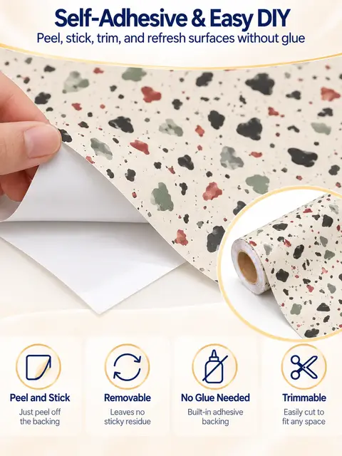 Waterproof Home Decoration Vinyl Flooring Wall Paper Rolls Self Adhesive Wallpapers — Bedroom & nursery