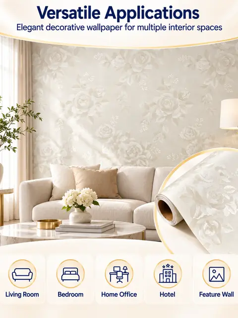 Best-Selling Rose Self-Adhesive Wallpaper Rolls — Kitchen & bathroom