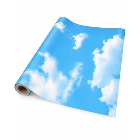 Blue Cloud 3D Nature Mural Ceiling Wallpaper — Self-Adhesive Wallpaper & Floor Films