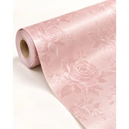 Rose Plain Silk-Texture Self-Adhesive Wallpaper Rolls — Self-Adhesive Wallpaper & Floor Films