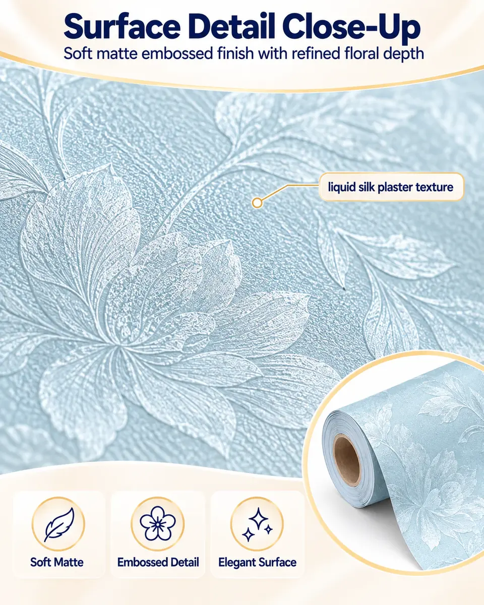 Liquid Silk Plaster Chinoiserie PVC Wall Sticker — Construction and material layers