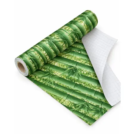 Green Bamboo Forest Nature Wallpaper Rolls — Self-Adhesive Wallpaper & Floor Films