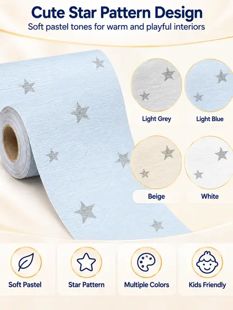 Children's Room Self Adhesive Wallpaper for Bedroom Home Decor Waterproof Wallpapers — Living room
