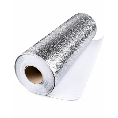 Silver Aluminum Foil Oil-Proof Kitchen Sticker — Self-Adhesive Wallpaper & Floor Films