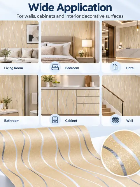 Modern Self-Adhesive PVC Decorative Wallpaper — Kitchen & bathroom