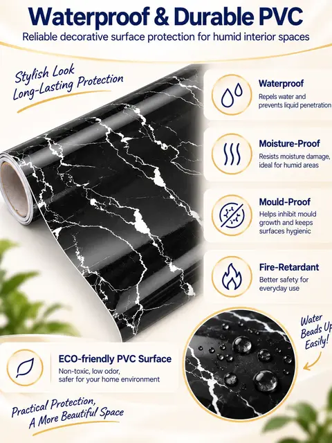 High Quality Self Adhesive Vinyl Wall Decoration Wallpaper — Feature wall
