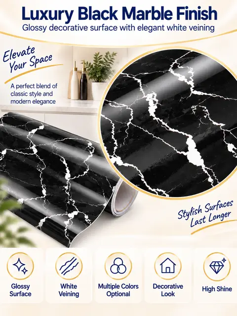 High Quality Self Adhesive Vinyl Wall Decoration Wallpaper — Living room