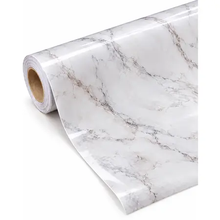 Glossy Marble Wallpaper Roll Peel and Stick Self Adhesive PVC Vinyl Marble 3D Film Waterproof for Home Decoration — Self-Adhesive Wallpaper & Floor Films