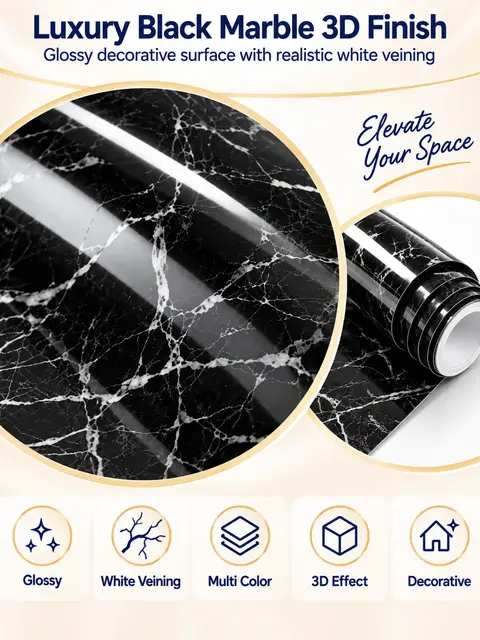 Self Adhesive Peel and Stick Wall Wallpapers Wall Coating Marble Mandir Design 3d Wallpaper for Walls — Living room