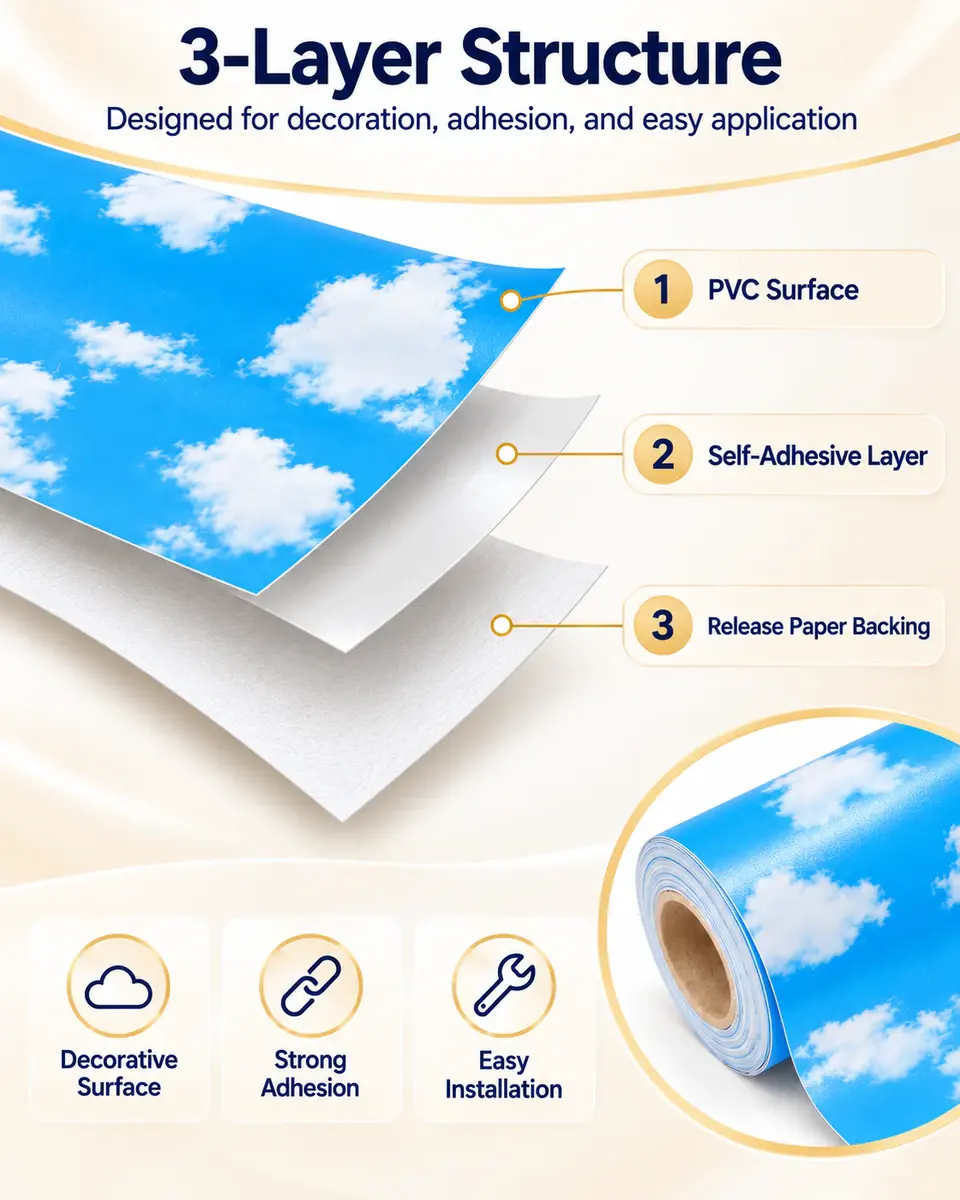 3d Wallpaper Wall Paper Rolls PVC Self Adhesive Wallpapers Wall Coating for Decoration — Surface texture and finish close-up