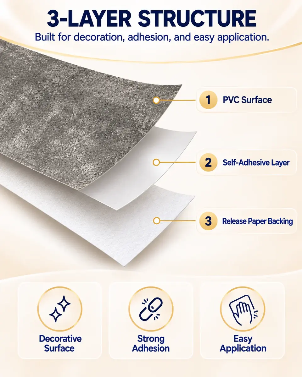 Coffee Shop Grey Concrete 3d Self Adhesive WallPapers Wall Coating — Surface texture and finish close-up