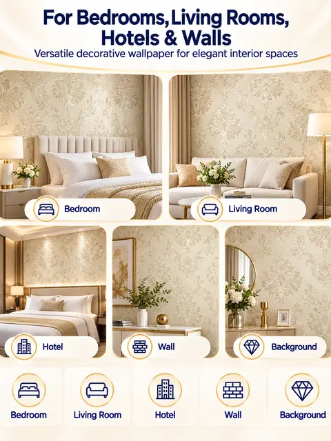 Manufacturer Liquid Silk Plaster Chinoiserie PVC Wholesale Decorate Adhesive Wallpaper for Home Decoration — Kitchen & bathroom