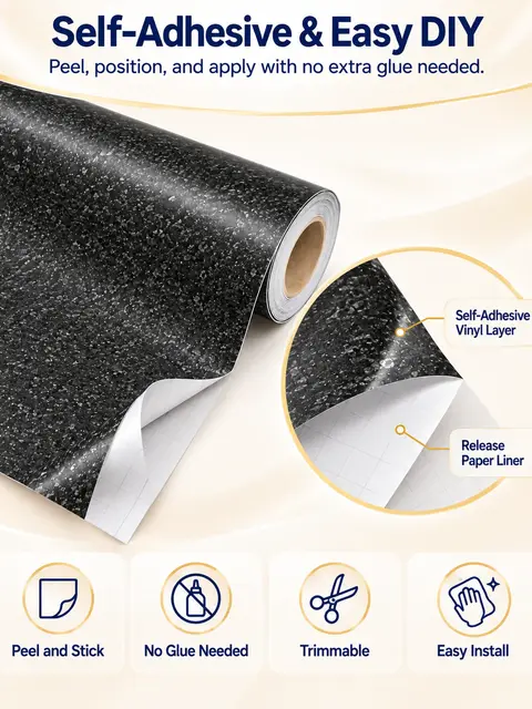 Korean Style PVC 3D Durable Self Adhesive Waterproof Wallpaper — Bedroom & nursery