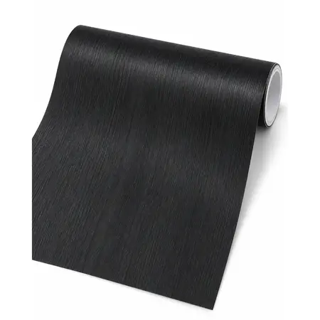 3D Black Wood Grain Self-Adhesive PVC Wallpaper / Decorative Film — Self-Adhesive Wallpaper & Floor Films