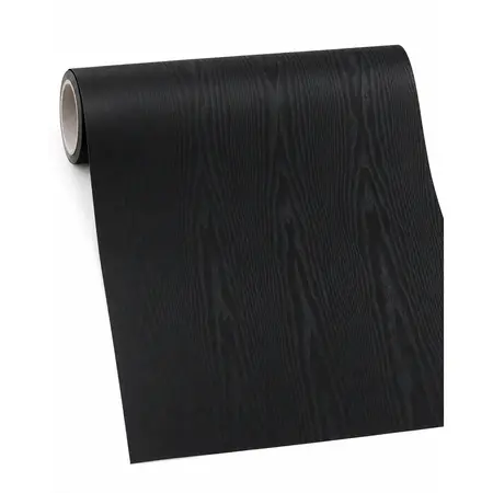 Black Oak Wood Grain Self-Adhesive PVC Sticker / Wallpaper — Self-Adhesive Wallpaper & Floor Films