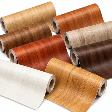 Wood Grain Self-Adhesive 3D Wooden Wall Sticker — Self-Adhesive Wallpaper & Floor Films