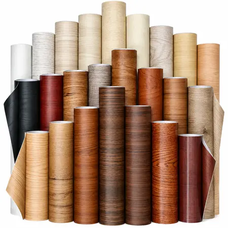 Wood Grain Contact Paper — Self-Adhesive Wallpaper & Floor Films