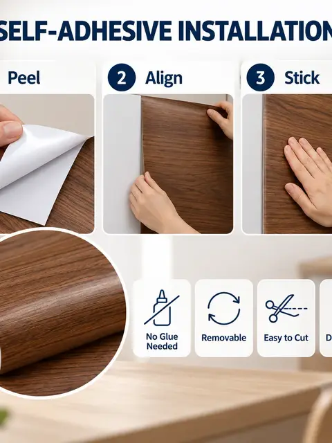 Wood Grain Contact Paper — Bedroom & nursery
