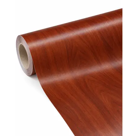 Wood Grain Laminating PVC Film for Furniture — Self-Adhesive Wallpaper & Floor Films